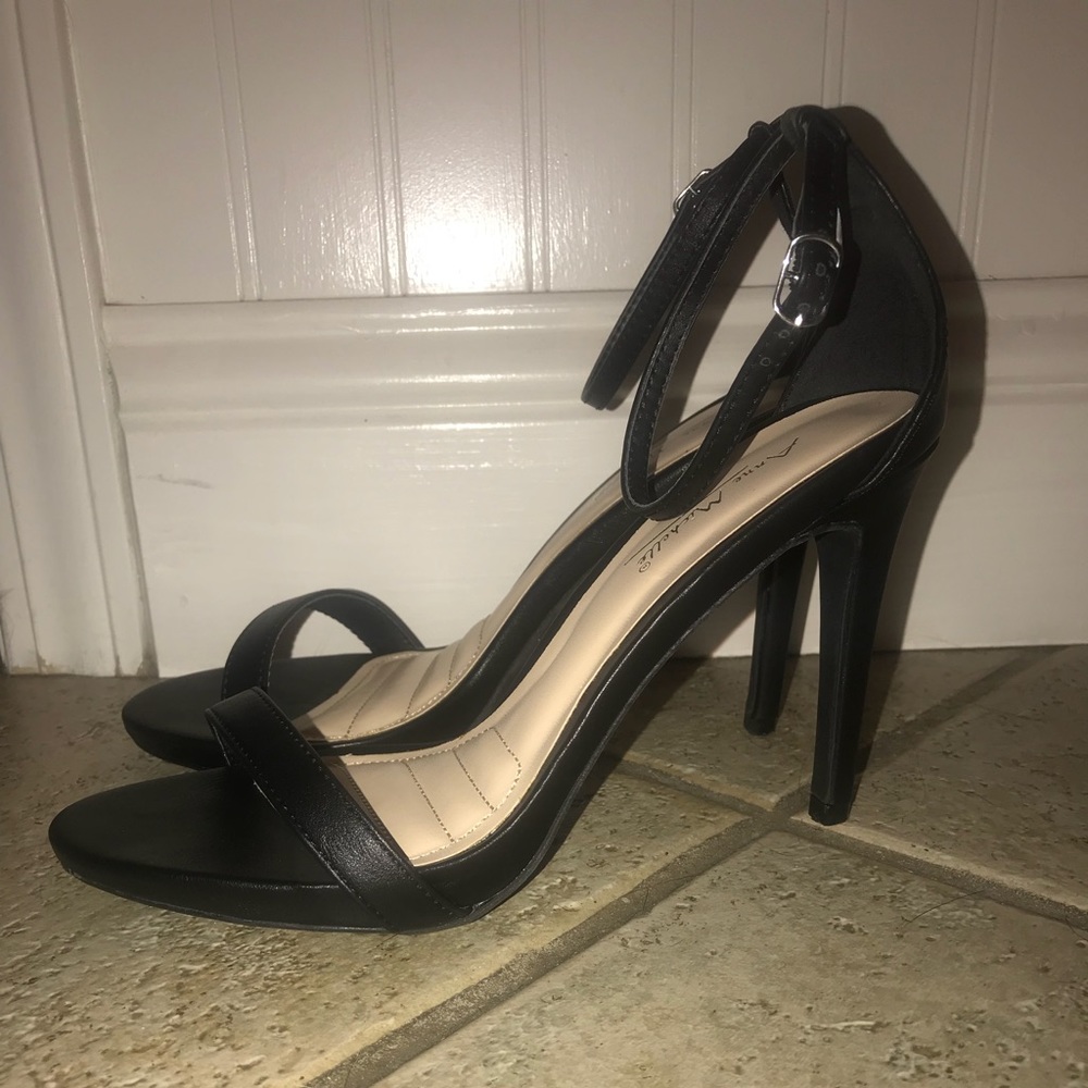 Anne Michelle Ankle Strap Open Toe High Heels